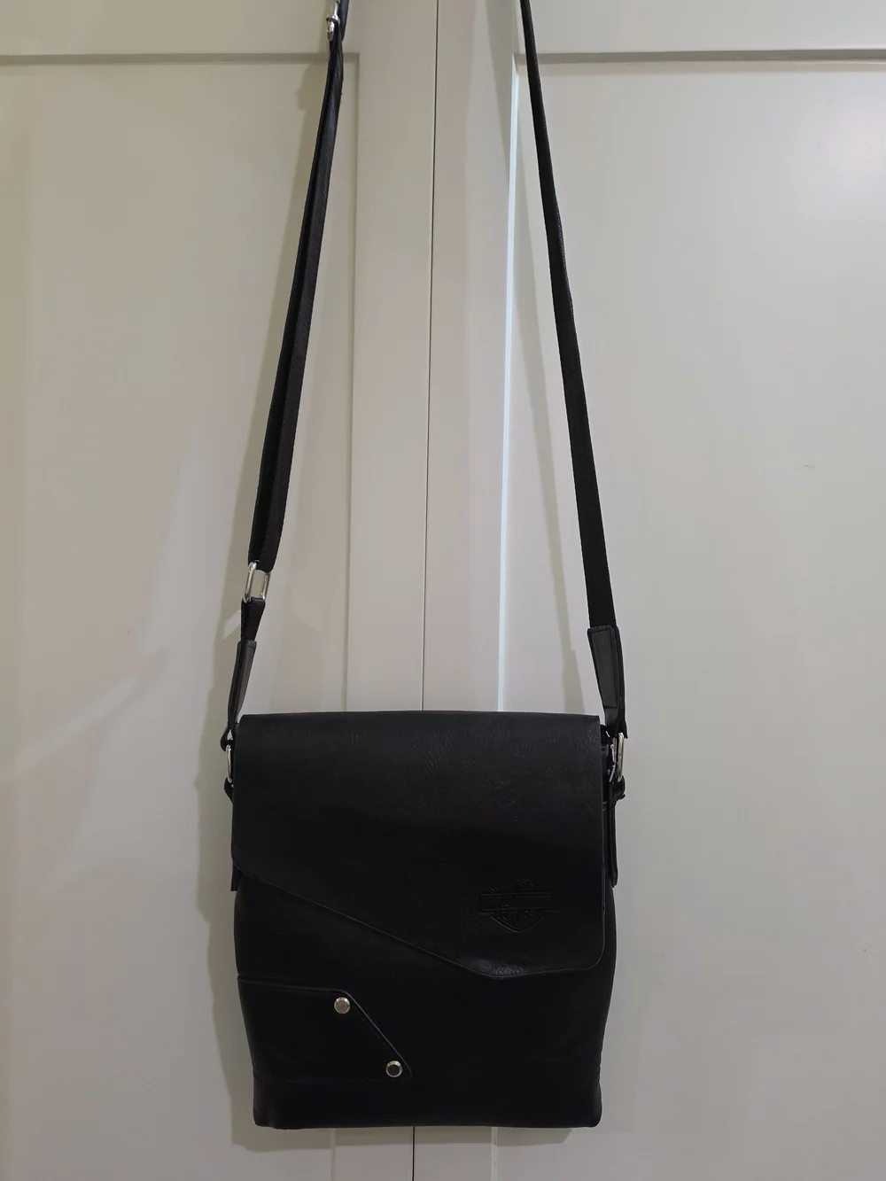 Harley-Davidson Black Leather Crossbody Bag